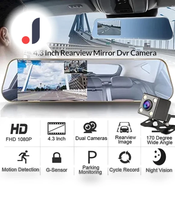 Car DVR with Rearview Mirror — Rearview Cameras for Cars, LIAESMART