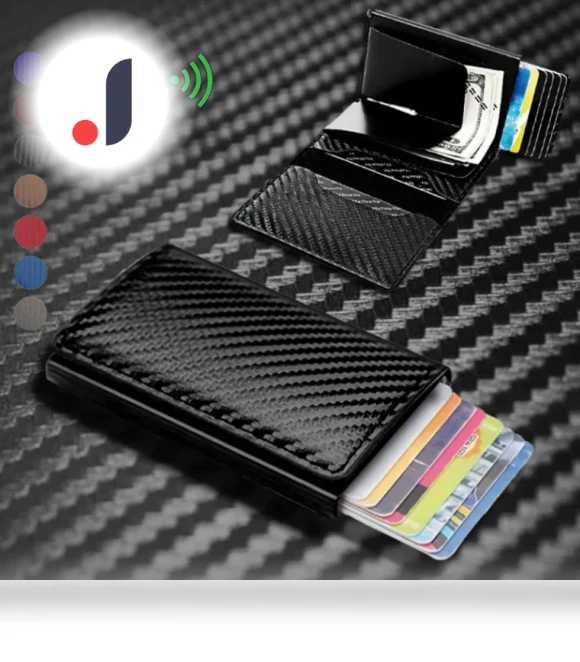 Carbon Fiber Wallet with Credit Card Holder — Wallets, Jumaocun-Fashions