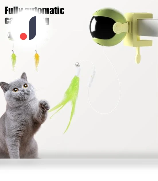Electric Cat Toy with Feathers — Cat Playthings, yuezong