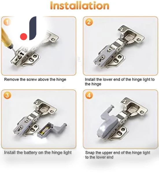 Intelligent Induction Cabinet Hinge LED Light — Under-Cabinet Mounts