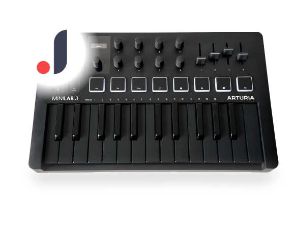 MiniLab 3 MIDI Keyboard Controller — MIDI Control Devices, Arturia