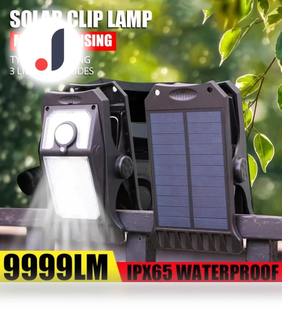 Outdoor LED Solar Garden Lights Clip Light — Outdoor Security & Flood Lighting, LIUXING Fire Solar Lamp