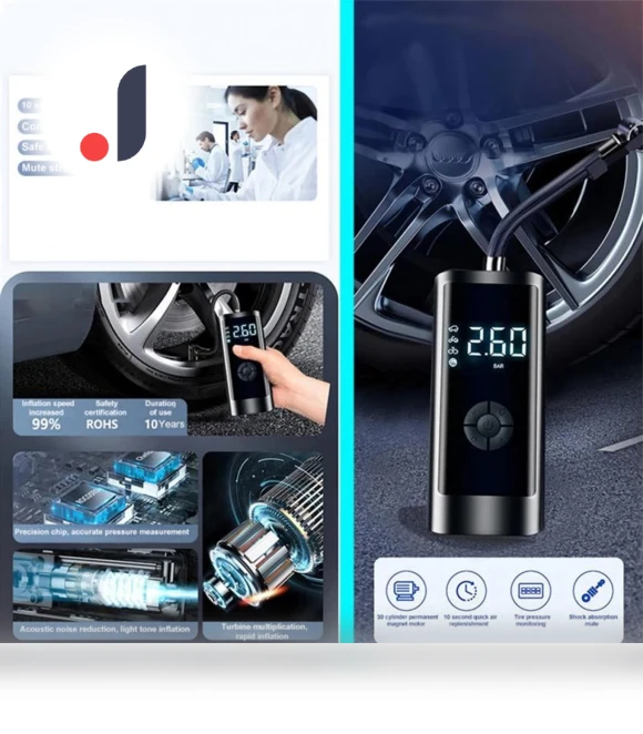 Portable Smart Digital Air Pump — Air Mattress Pumps, TOMTOP JMS