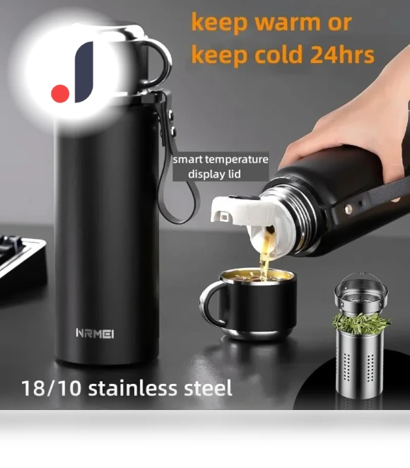 Portable Vacuum Thermos with Tea-Water Separation — Travel Drinkware, DHDH