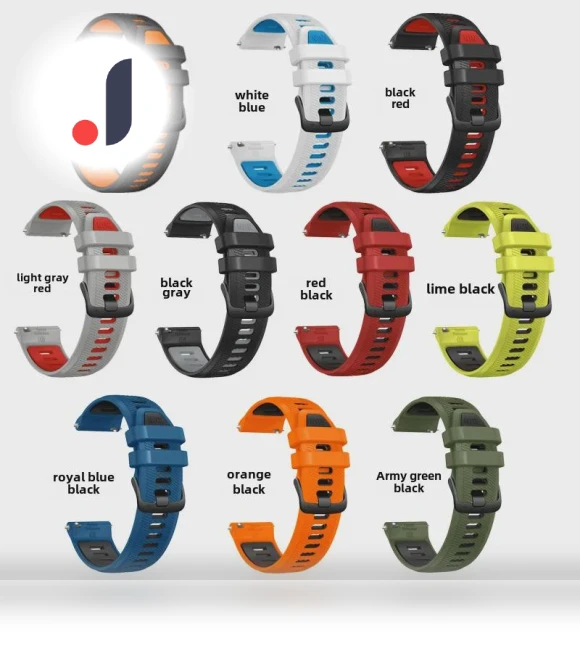 Silicone Two-Tone Sports Strap — Bands, StrideBox