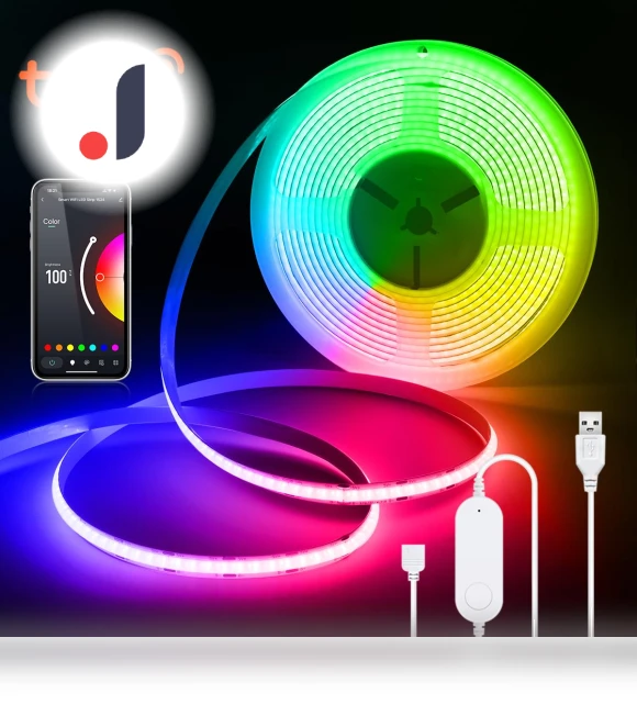 Smart WiFi RGB COB LED Strip — LED Strips, Tuya