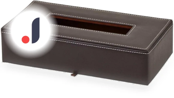 Stylish Leather Style Smart Tissue Box — Boxes, SOLT Japan Market