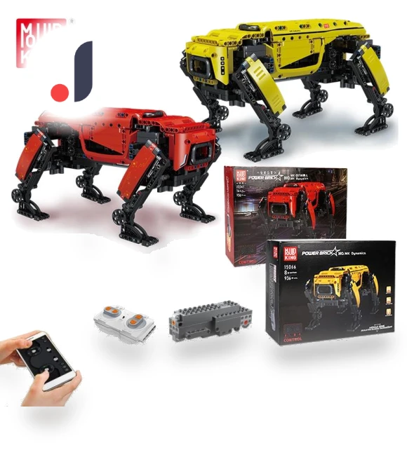 Technical Robot Toy Remote Controlled Motorized Boston Dynamics Model Big Dog AlphaDog Building Bricks — Construction Kits, MOULD KING