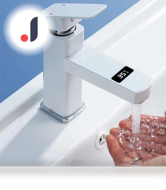 Touch LED Digital Display Temperature Mixer Tap — Panels, Serene Homes