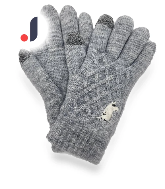 Touchscreen Gloves with Little Planet Moomin Trolls Embroidery — , Zen Picks
