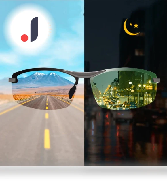 Yellow Photochromic Polarized Glasses — Glasses & Goggles, Binchi Outdoor Equipment