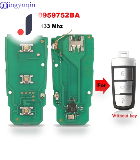 3Buttons Smart Remote Car Key Fob — Keyless Entry, Jingyuqin Car Key