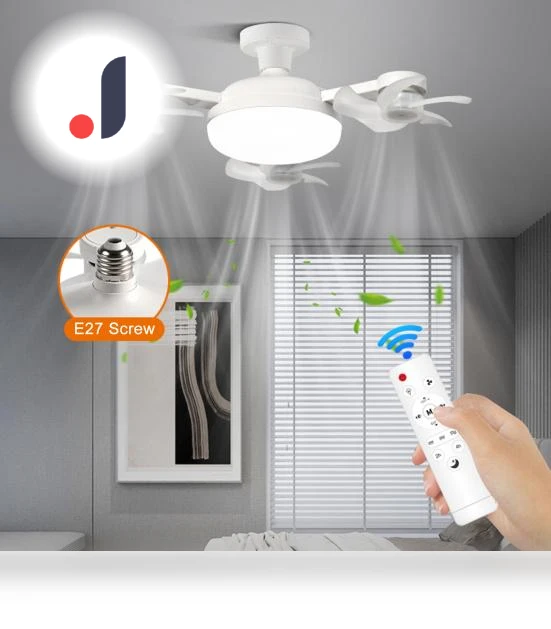 Ceiling Fan with 3-Color Temperature, Adjustable Brightness — Ceiling Fans, yangqinG