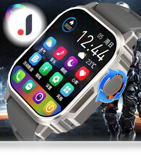 Outdoor Military Smartwatch with AMOLED Display — Sport Watches, Tiktop2