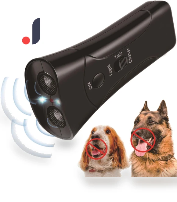 Portable Dual-Head LED Dog Repeller with Flashlight and Bark Control — Anti-Bark Training Devices, AI Supermarket
