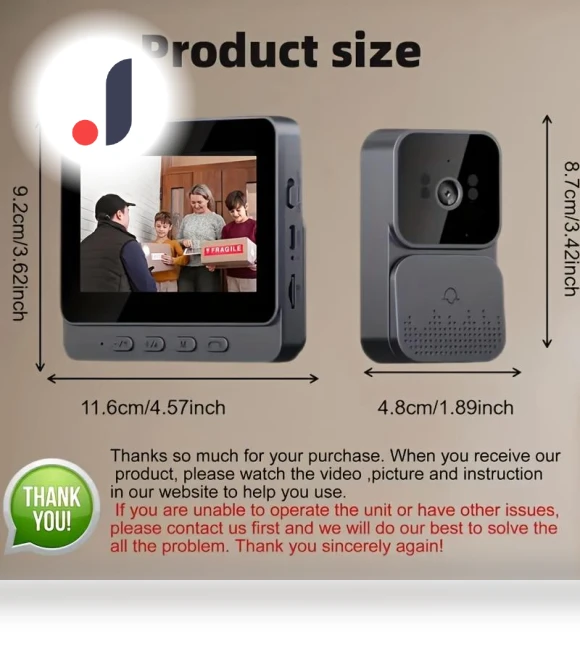 Smart Doorbell Camera — Smart Home Security, Power gears