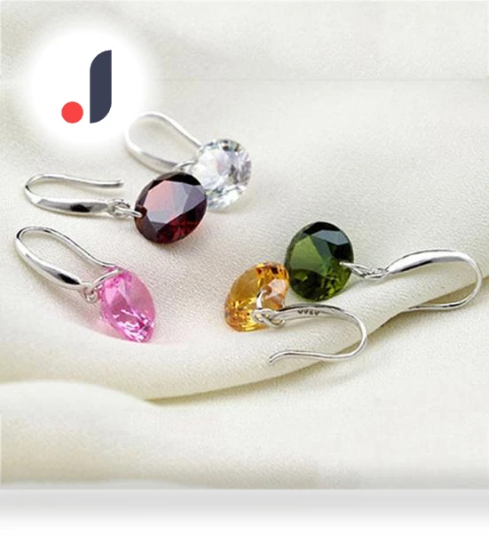 Smart Round Earrings with Hooks — Smart Jewelry, Zoeneed