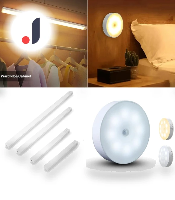USB Rechargeable Motion Sensor LED Cabinet Light — Tap Lights, YJMP home