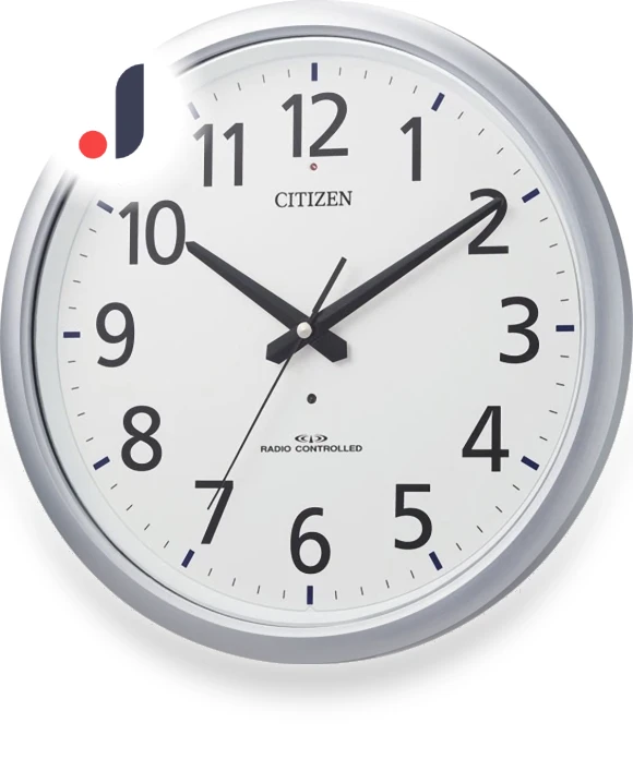 Wall Clock with Radio Control — Clocks, RHYTHM