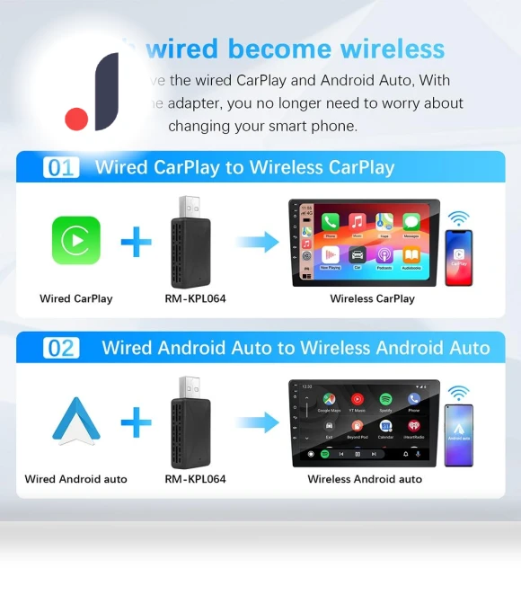 Wireless Carplay Android Auto Adapter — Car Accessories & Gadgets, Xixi Global Purchasing