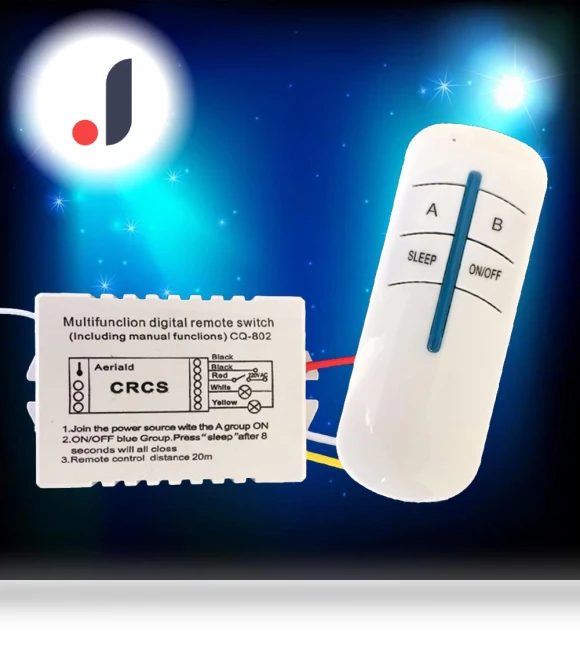Wireless Remote Digital Switch for Two Lamps — Light Dimmers, Bright Lighting
