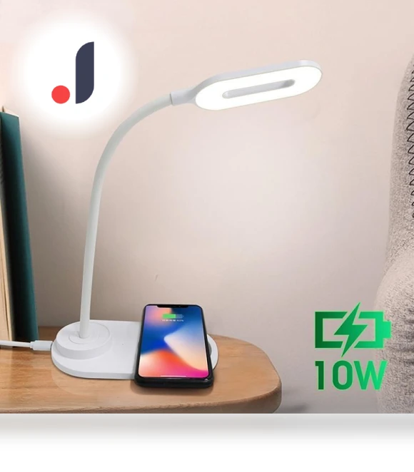 10W QI Fast Wireless Charging LED Desk Lamp — Chargers, A powerful man