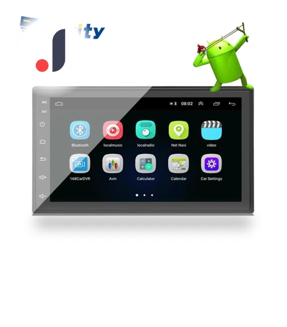 2 Din Car Radio with Capacitive Touch Screen — Stereo Receivers, Hikity