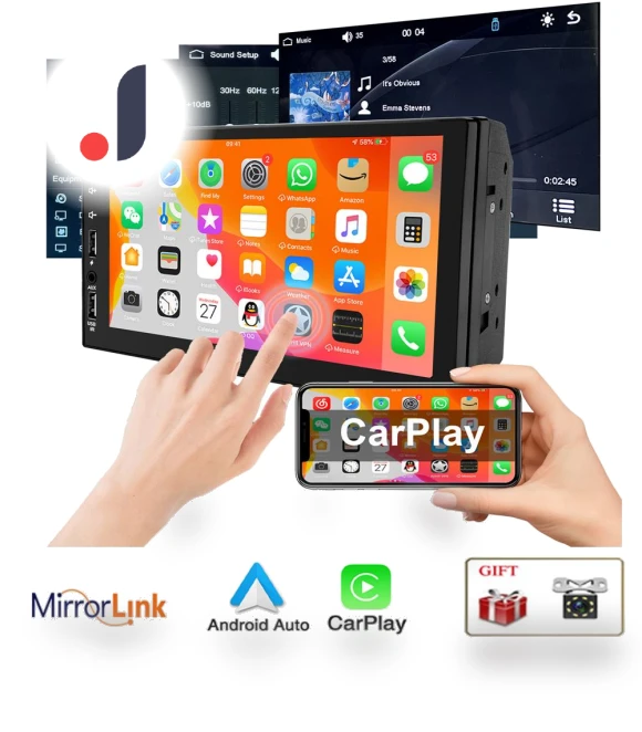 7-inch CarPlay Android Auto HD Multimedia MP5 Player — Stereo Receivers, icreative