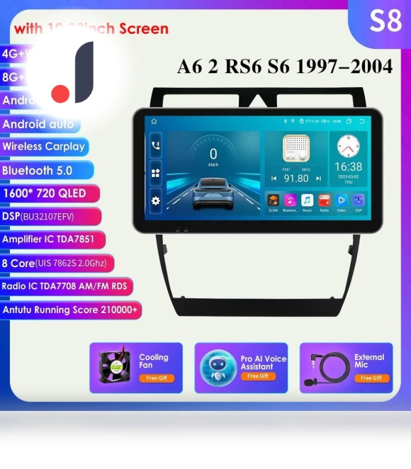 Android Car Radio with Carplay — Stereo Receivers, Hizpo