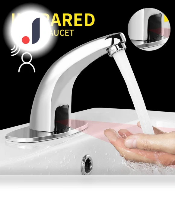 Automatic Infrared Touchless Sink Faucet — Hands-Free Faucets, Decor Dream