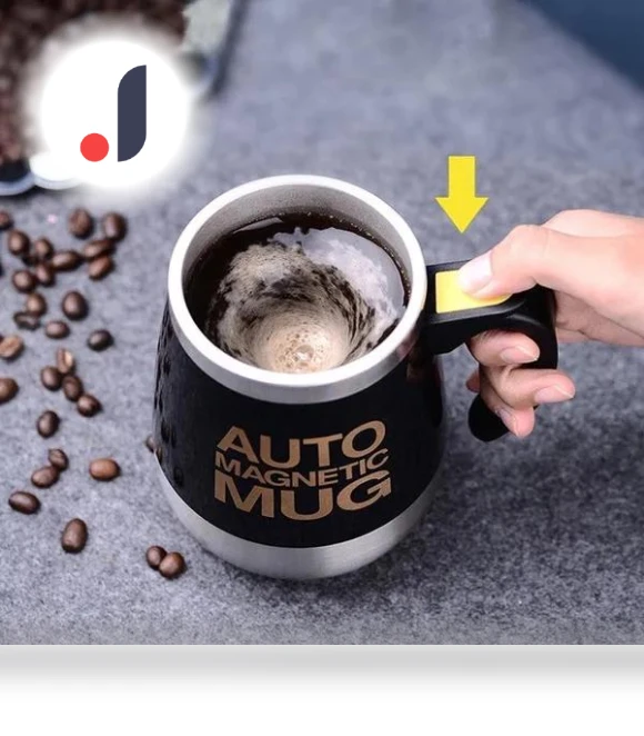 Automatic Self-Stirring Magnetic Mug — Beverage Warmers, XuYiEC