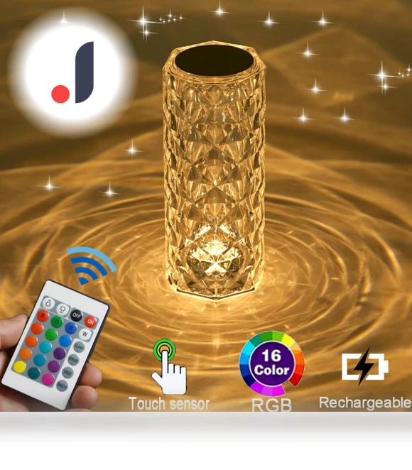 Crystal LED Table Lamp — Creative Lighting Solutions, YWZT Decorative lights