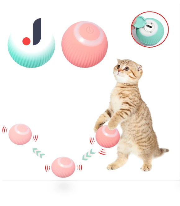 Electric Rolling Ball for Cats — Cat Playthings, QQ STUDIO