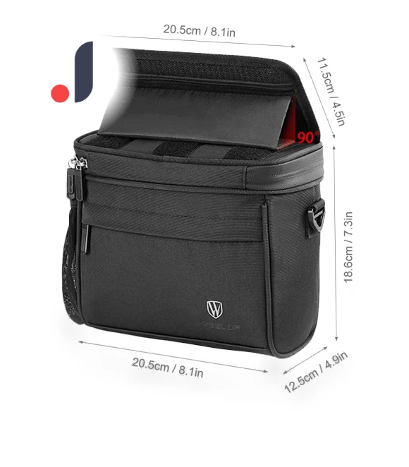 Front Frame Bike Bag with Touch Screen — Handlebar Bags, WEST BIKING