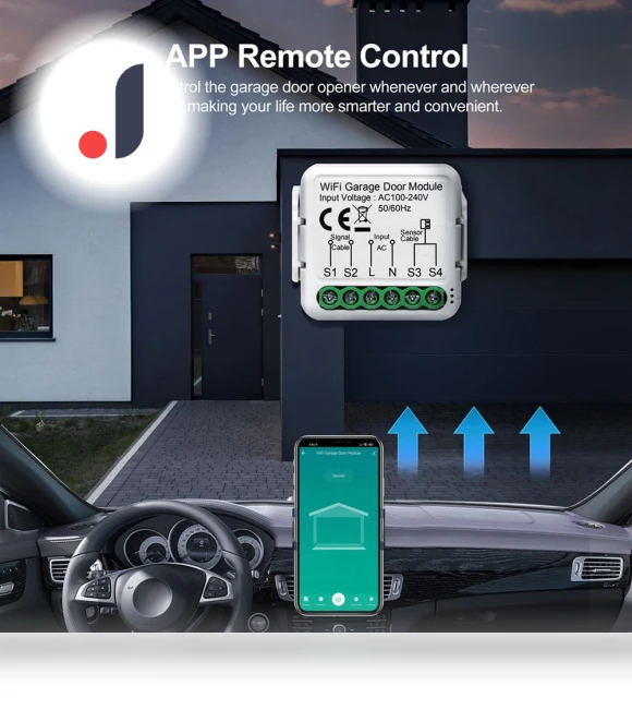 Garage Door Opener Controller — Smart Home Hubs & Controllers, Tuya