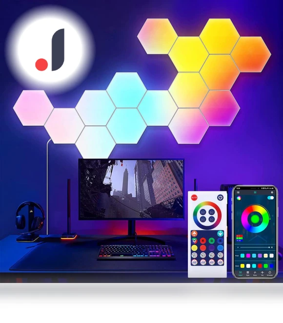 Hexagon Smart LED Wall Panels — LED Strips, E-Kingsman