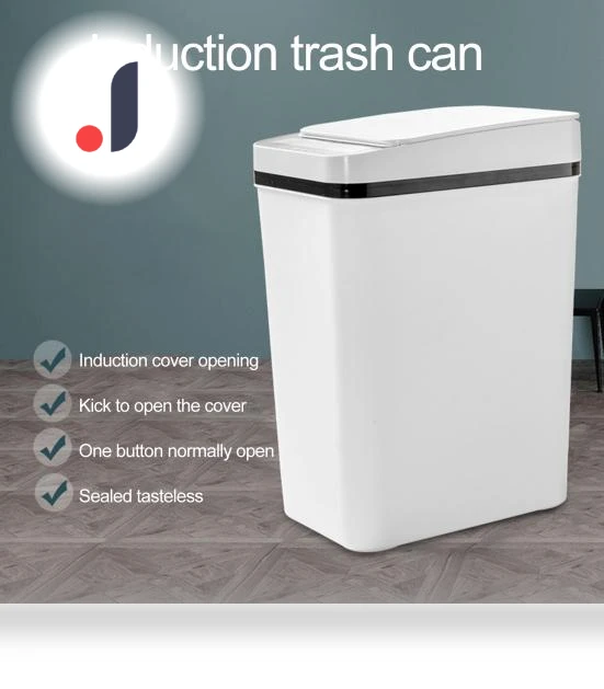 Induction Light Touch Trash Bin — Kitchen Cans, Kitchenware
