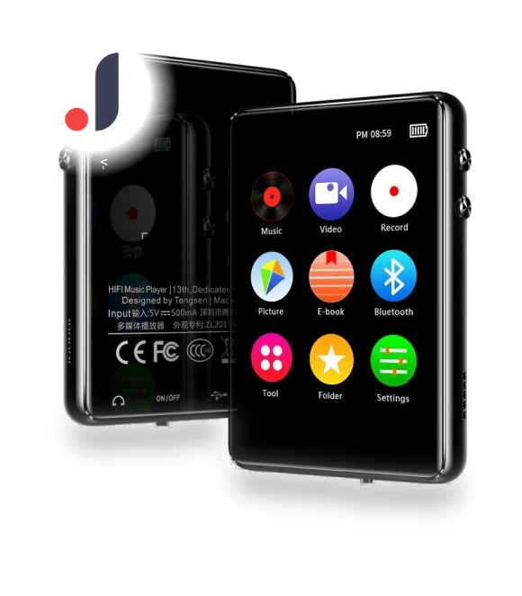 Metal MP4 Player with Bluetooth 5.0 — Portable Media Players, Happy World Electronics