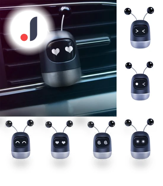 Mini Swing Robot Car Air Vent Perfume Diffuser Decor — Car Air Fresheners, CAR SHOW