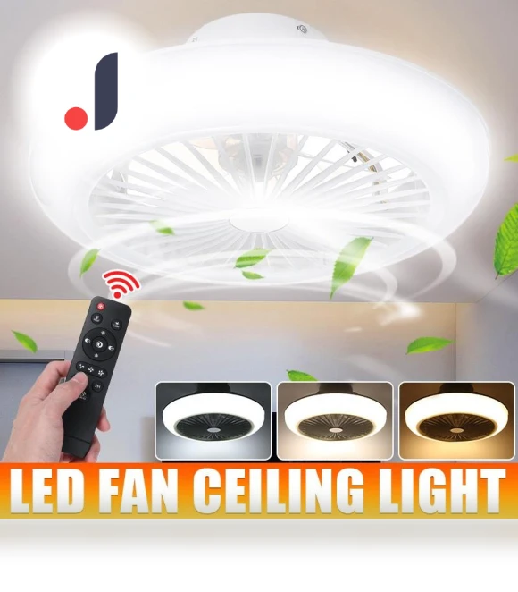 Modern LED Ceiling Fan with Remote Control — Ceiling Fans, The Romantics
