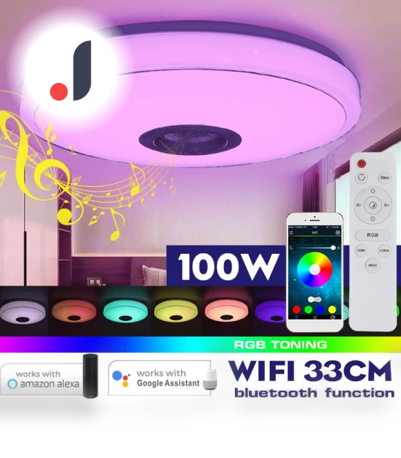 Modern RGB LED Ceiling Light — Overhead Lighting, The Romantics