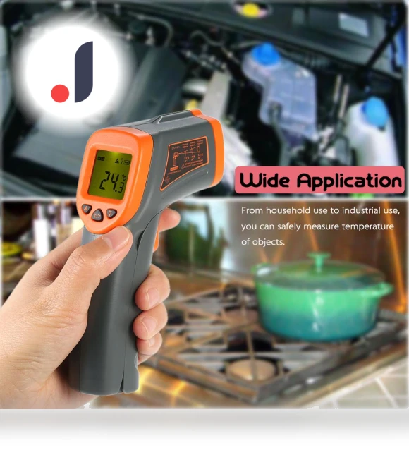 Portable Handheld Digital Non-Contact Infrared Thermometer — Thermal Measurement Tools, Kkmoon