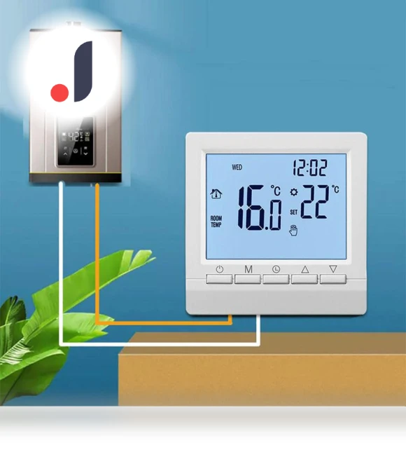 Programmable Gas Boiler Digital Thermostat — Home Climate Control, YJMP home