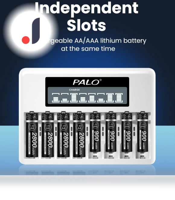 Smart Charger with LCD Display — Batteries, PALO