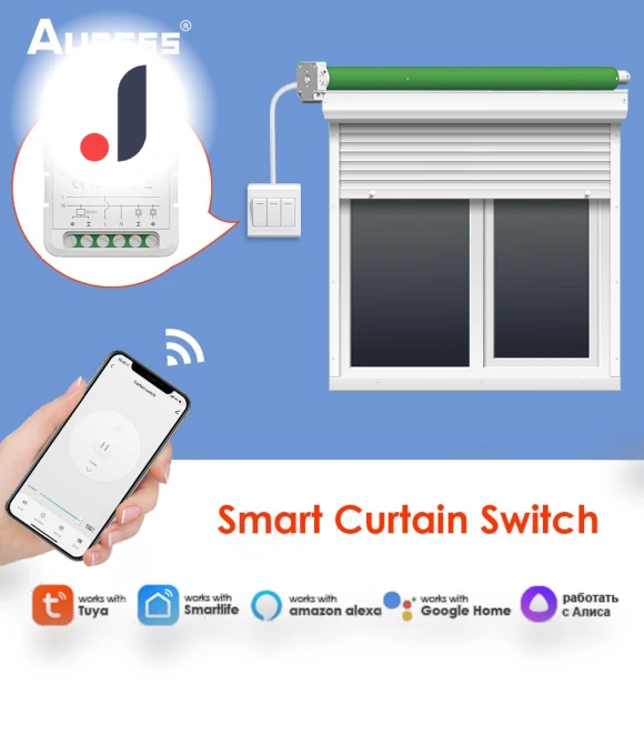 Smart Curtain Switch — Smart Home Hubs & Controllers, Turefans