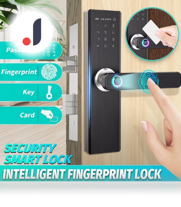 Smart Door Lock Card with Fingerprint — Biometric Security, The Romantics