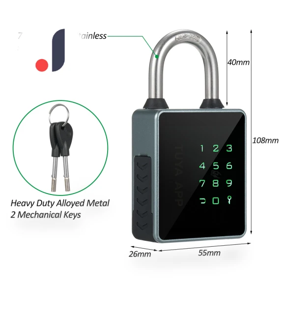 Smart Lock with Keypad — Padlocks & Hasps, Meterk