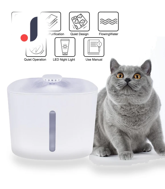 Smart Pet Water Dispenser with LED Light — Fountains, HOME LOVER
