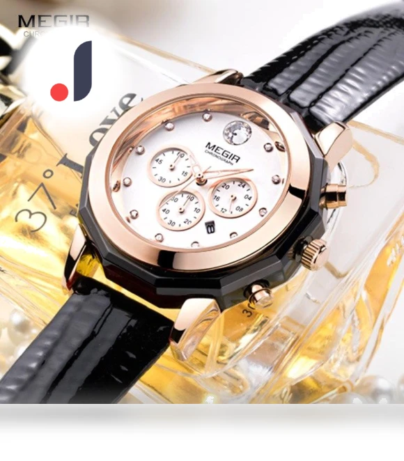 Smart Quartz Chronograph Watch — Women's Wrist Watches, MEGIR