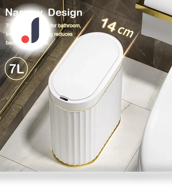 Smart Touch Sensor Trash Bin — Waste Baskets, QIANBAIDI